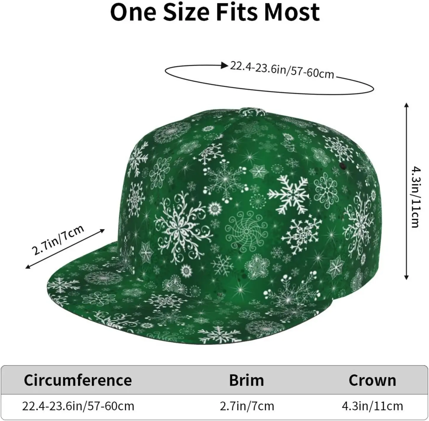 Snapback Hat for Men Women Merry Christmas Baseball Cap Adjustable Xmas Dad Hat Hip Hop Flat Bill Hats New Year Caps