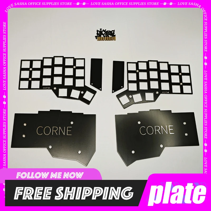 Corne Fr4 Locating Plate For Split Keyboard Multiple Layouts Customized Positioning Board Sandwich Case Fr4 Pc Accessories