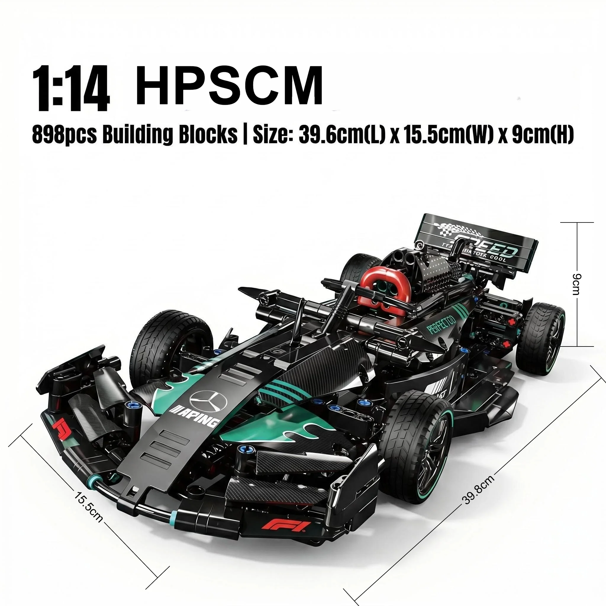 

Новая высокопроизводительная модель гоночного автомобиля 1:10, конструктор Speed Champions, модель MOC, украшение, игрушка, подарок для детей старше 7 лет