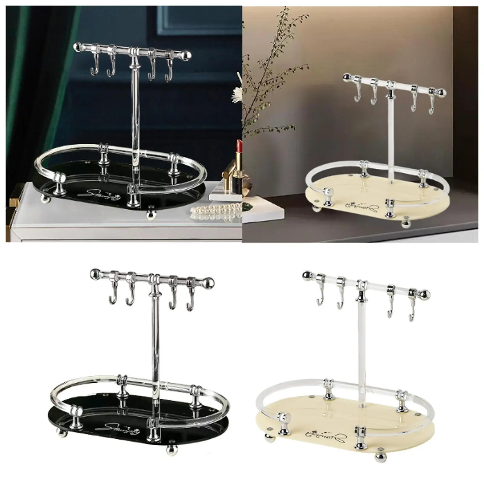 

Jewelry Organizer Stand Vanity Tray Key Holder Jewelry Tray Ring Dish for Earrings Keychains Perfume Bracelets Birthday Gift