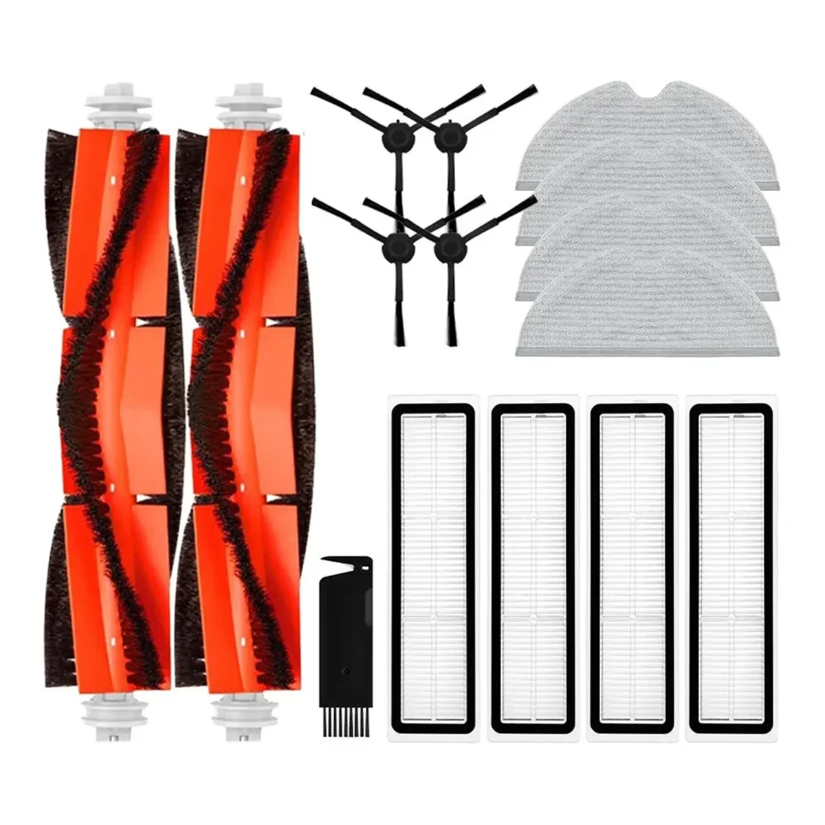 สำหรับ D9 dreame D9สูงสุดบอท L10โปรส่วนโปรแกรมค้นหาเส้นทางได้แปรงลูกกลิ้งด้านข้างผ้าซับตัวกรอง HEPA