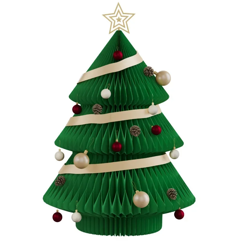 

Christmas tree household set small ornaments shopping mall window decoration New Year's ideas