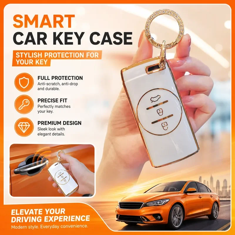 For Chery Tiggo 7 Pro 8 Pro Exeed Tiggo 2 3x Arrizo 5 Pro GX 5x EQ7 Tiggo 4 Fashion TPU Remote Key Cover Case Accessories