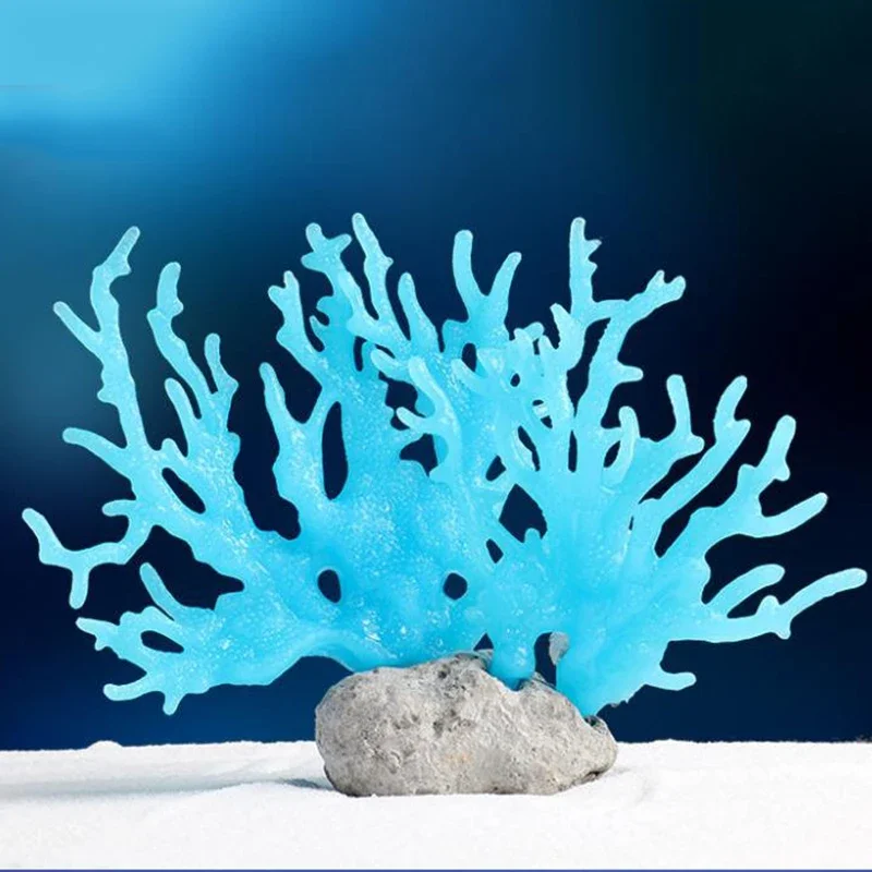 Artificial Coral Fish Tank Aquarium Simulation Coral Decoration Aquarium Landscape Plants Water Grass Ornament Aquarius