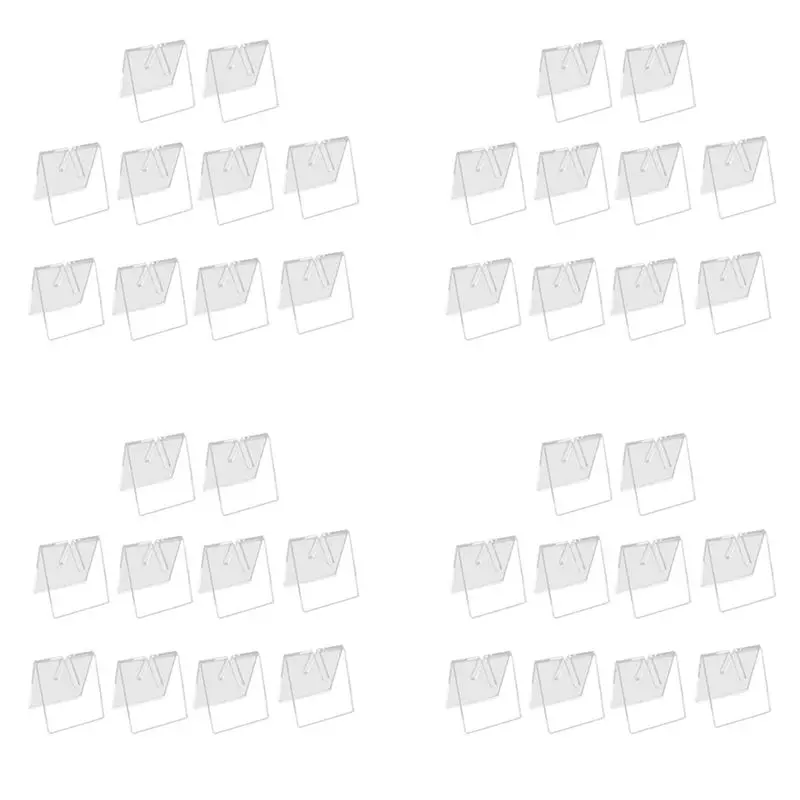 AS94-40PCS Clear Acrylic Knife Blade Display Stand Holders Folding Knife Display Stand Holder Pocket Knives Showcase Rack
