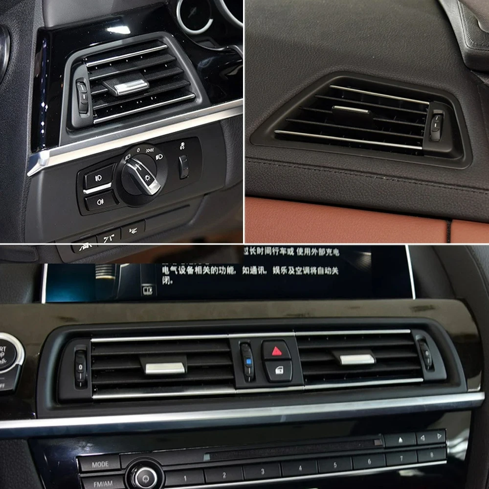 Dashboard Front/Rear Air Vent Grille Cover Left Right AC Vent Outlet Panel Trim For BMW 6 Series F06 F12 F13 630 635 640 645 650 - view 6
