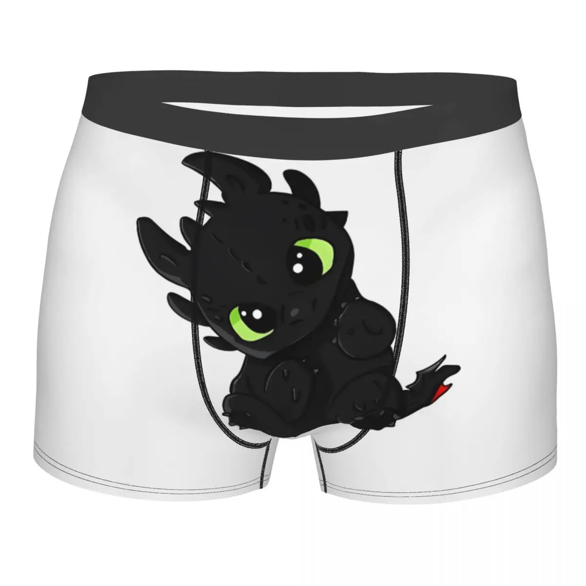 

Мужское нижнее белье с милым драконом, беззубые HTTYD Night Fury, трусы-боксеры с юмором, шорты, дышащие трусы Homme, S-XXL