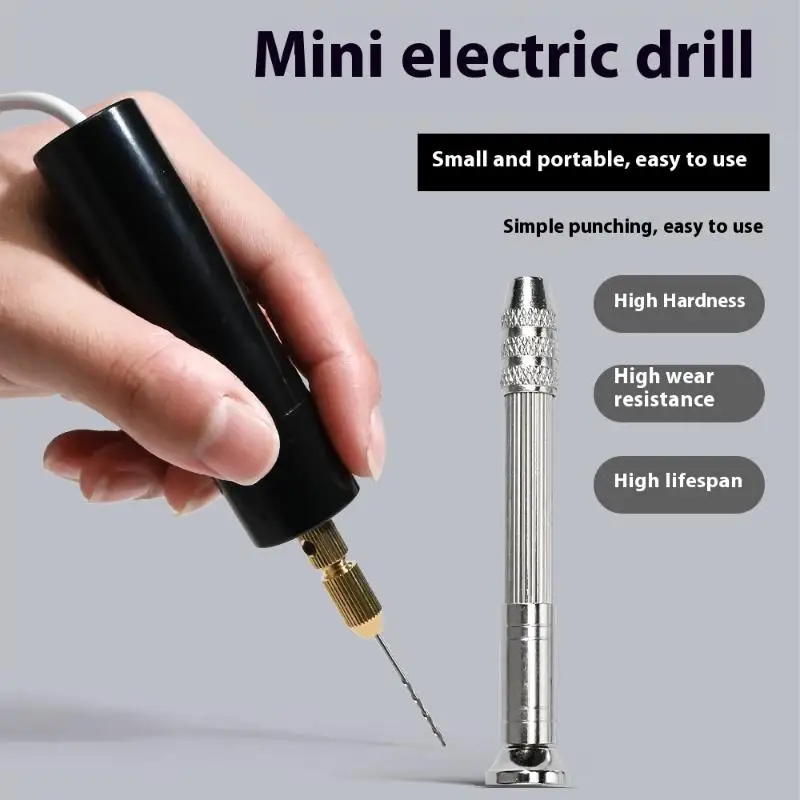 

Handheld Mini Electric Drill DIY Electric USB Electric Drill Tools For Epoxy Resin Jewelry Making Wood Craft Engraving Pen Tool