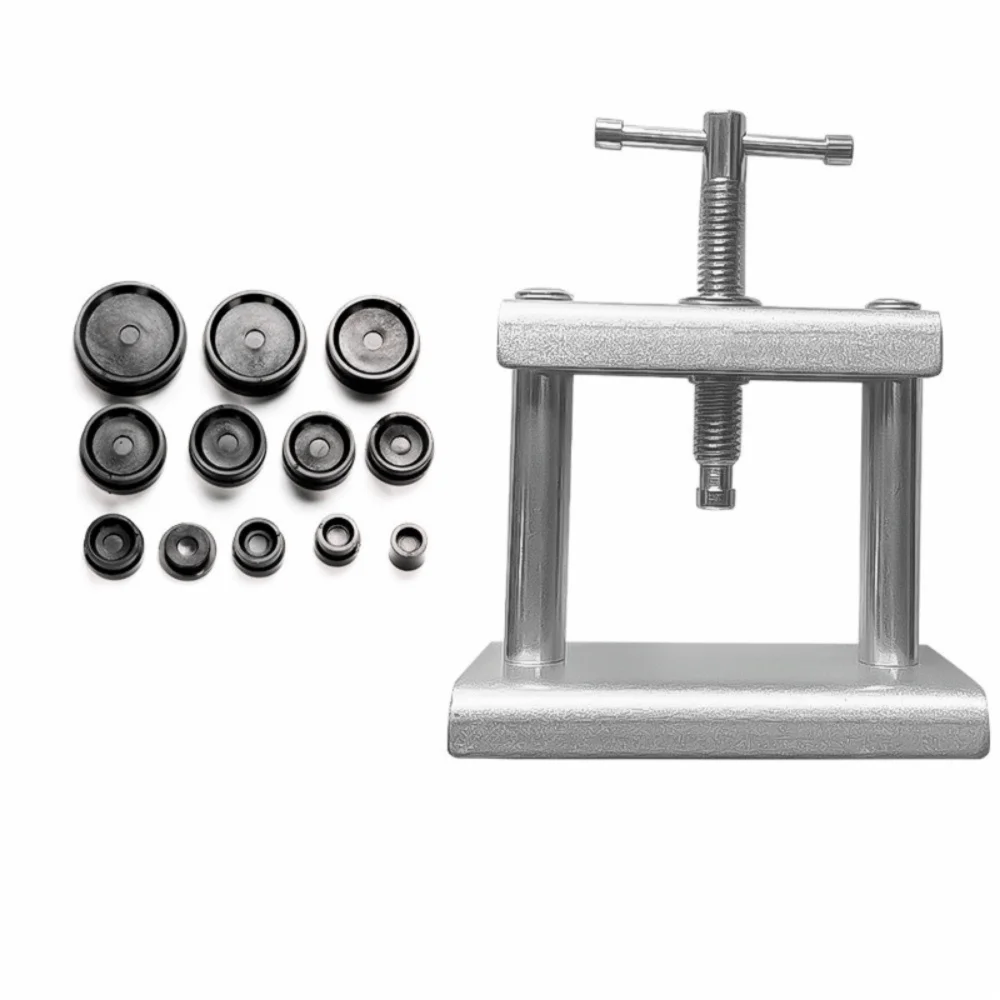 12/18Pcs Professional Watch Press Set Closing Tool Metal Watch Back Case Presser Fitting Dies Case Press Machine