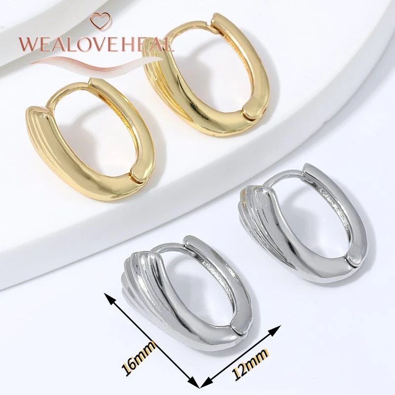 18K vergoldete Messing-Ohrringe mit japanischem Fächer-Muster, geometrische strukturierte Creolen für Frauen, einfacher Alltagsschmuck, Geschenk – Detail 17