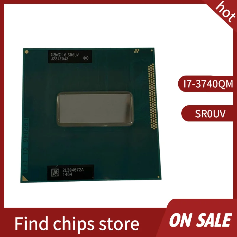 Core i7-3740QM i7 3740QM SR0UV 2.7 GHz Used Quad-Core Eight-Thread CPU Processor 6M 45W Socket G2 / rPGA988B