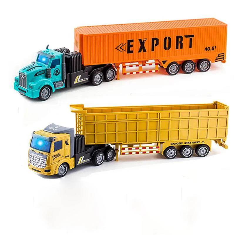 1:48 RCトラック ラジコン エンジニアリング車両 セミトレーラー タンカー ラジコンカー おもちゃ 男の子 子供 クリスマスギフト