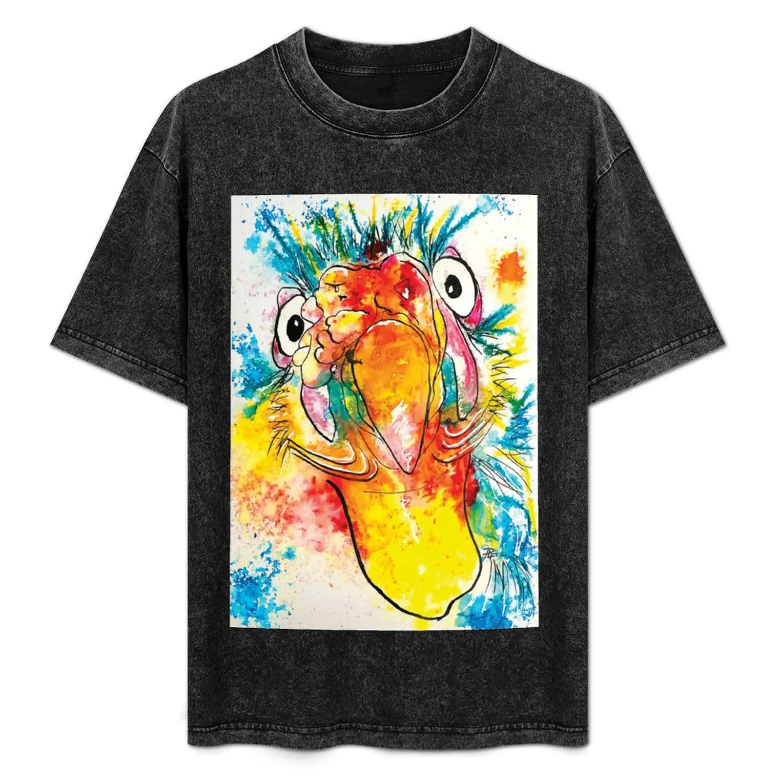 

Kooky Kreatures 'Tully: The Yellow Turkey' Caricature Print — Art by Paquita T-Shirt Funny t-shirts tees men clothes