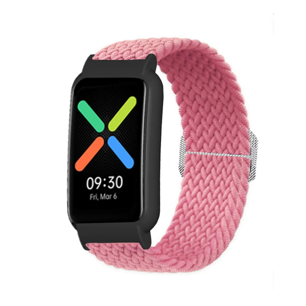 Case With Strap Nylon Watch Band For OPPO Watch Free Replacement Bracelet Protective Shell Wristband Smart Watch Accessories New