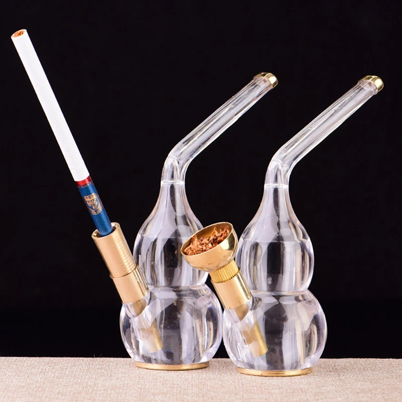 

Mini hookah for Smoking Tobacco &Cigarette Filter smoke Water pipe shisha set with Brass grass Herb bowl Smoking Accessories