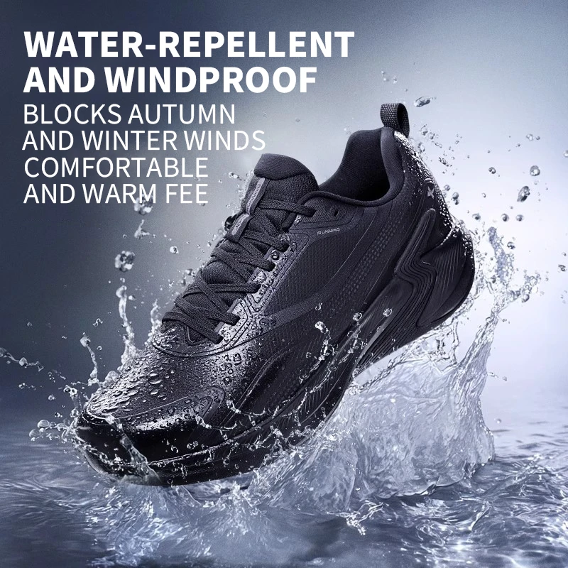 Xtep احذية الجري الرجالية 2025 الشتاء فلاش عدم الانزلاق توسيد مقاوم للماء خفيفة الوزن مريحة الركض أحذية رياضية 875419110015 #2