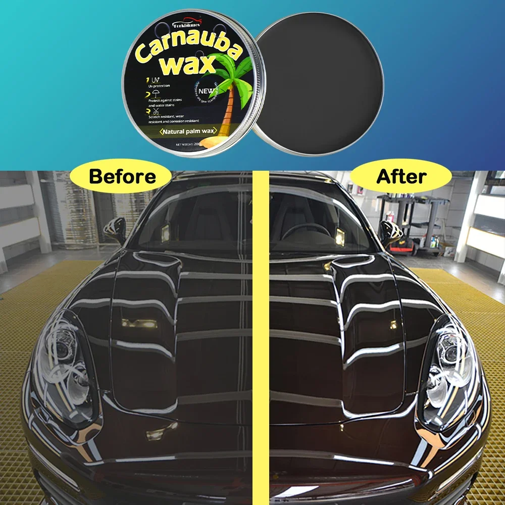 Car Wax Auto Paint Care Carnauba Paste Wax Brazilian Polishing Wax Paste High Gloss Shine Super Hydrophobic Coating Glazing