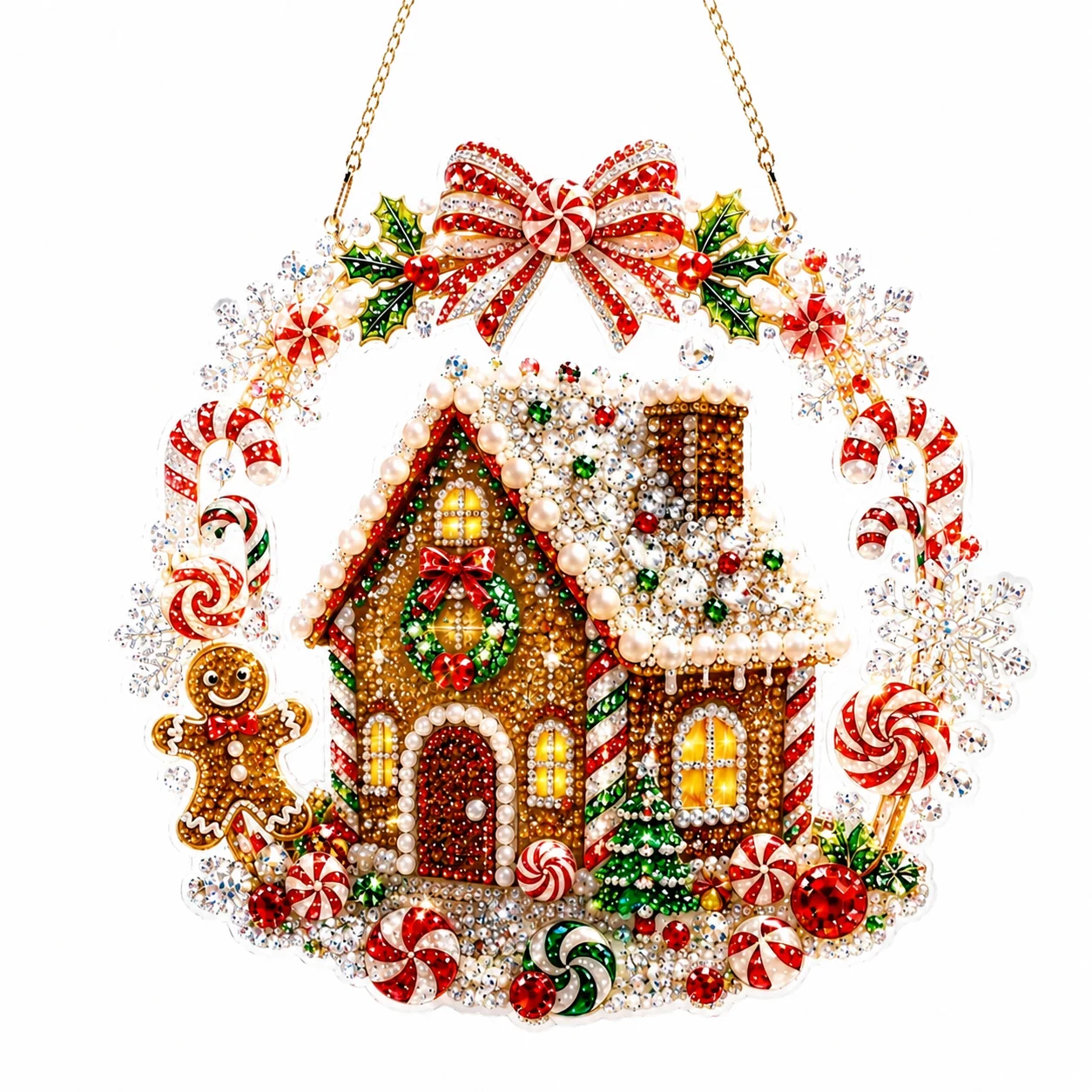 DIY Sun Catcher Acrylic Window Hanging Ornament Kit Festive Christmas Home Decor Family Craft Activity