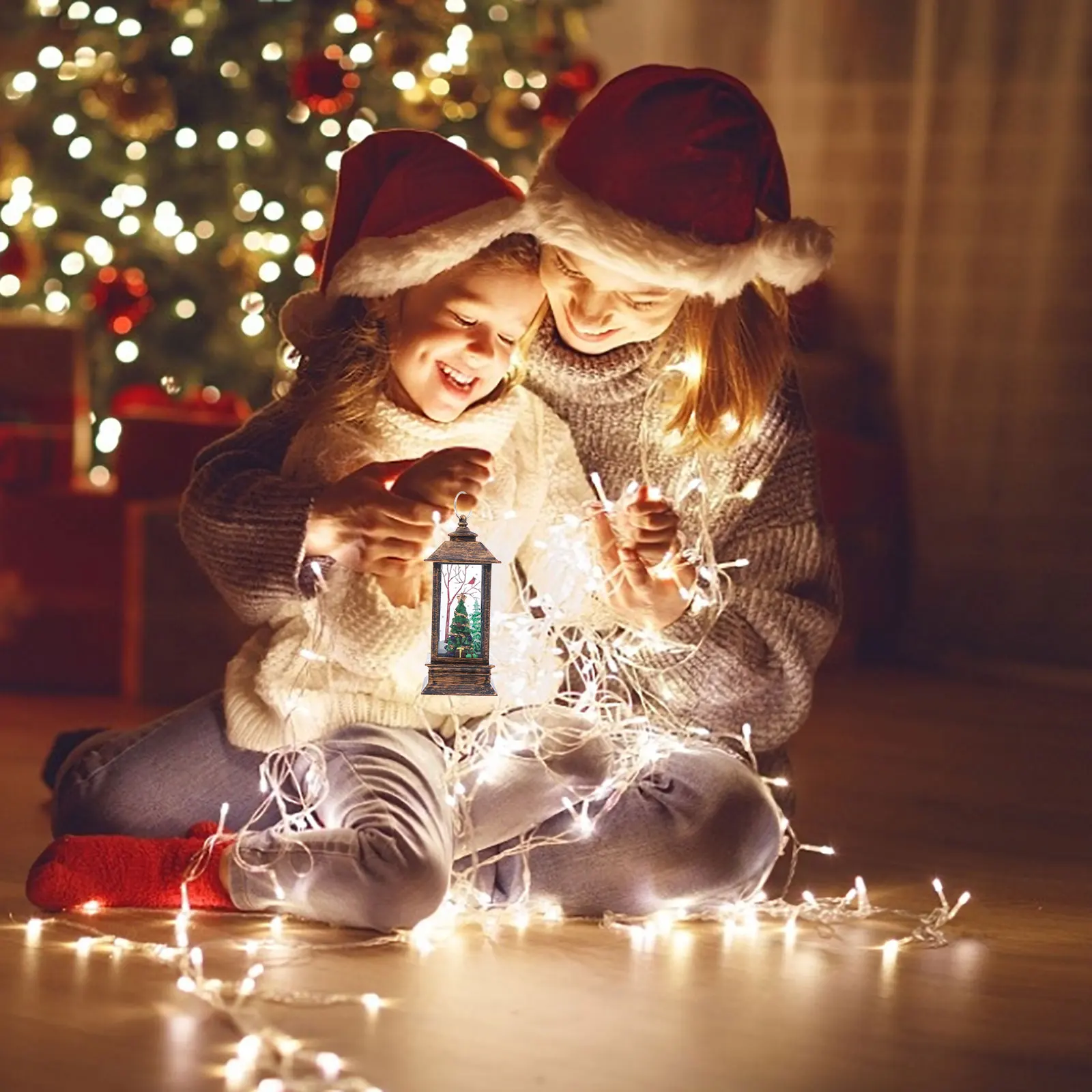 

Chandelier Interior View Wind Light Christmas Decoration Plastic Xmas House Ornament