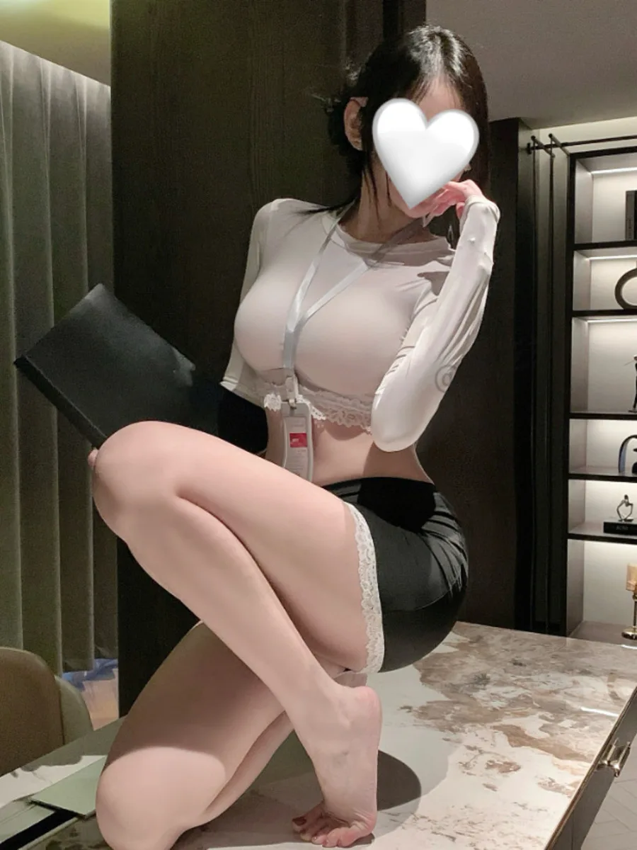 Seductive Secretary Desire Bodycon Skirt Sets Secretary Flirting Sexy Sleepwear Sexy Long Sleeved Skirt Sets Night Elegant QYM4