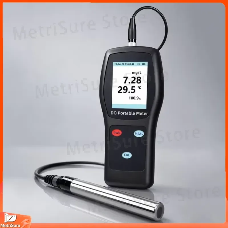 Handheld DO Meter Portable Dissolved Oxygen Analyzer Water Quality Tester for Aquarium Fish Tank Swimming Pool Lab