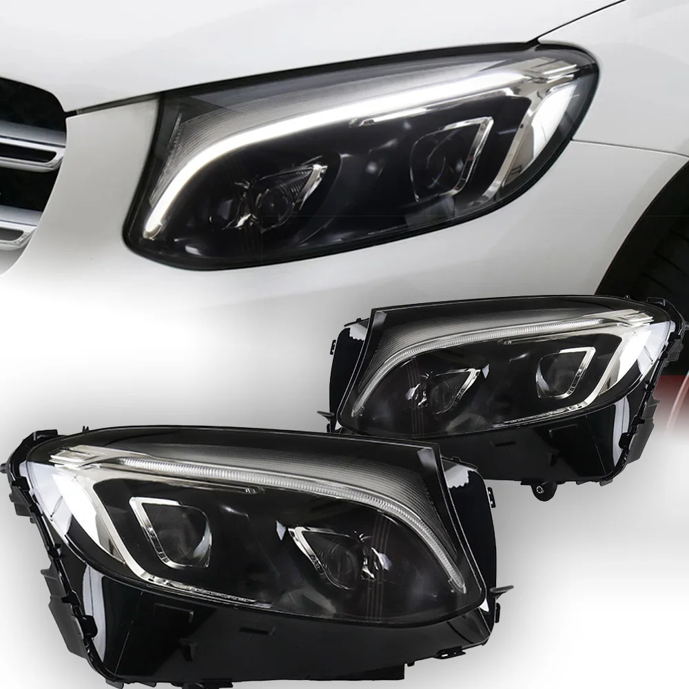Car Lights For Benz GLC X253 GLC250 GLC300 Headlight Projector Lens 2015-2020 Signal Head Lamp LED Headlights Drl Automotive