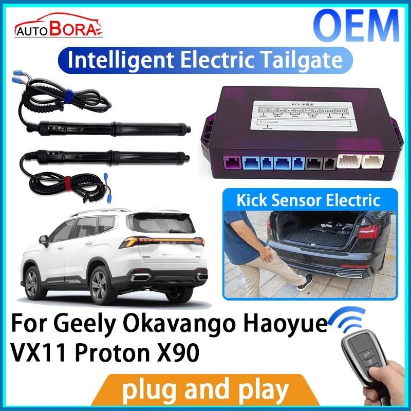 

AutoBora Intelligent Electric Tailgate Automatic Lifting Kit Remote Control Opener for Geely Okavango Haoyue VX11 Proton X90