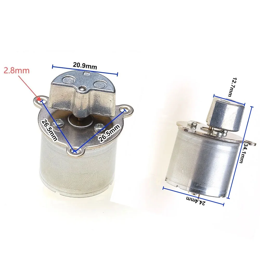 

RC-320 Carbon Brush Motor with Vibration Wheel DC 6V-9V Vibration Brush Motor