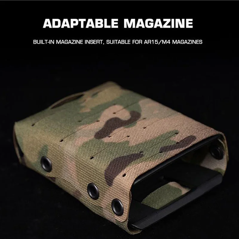 5.56 Magazine Pouch WRC Enhanced Rifle Mag pouch Molle System Paintball Accessories Waist Bag for Hunting Outdoor Sports