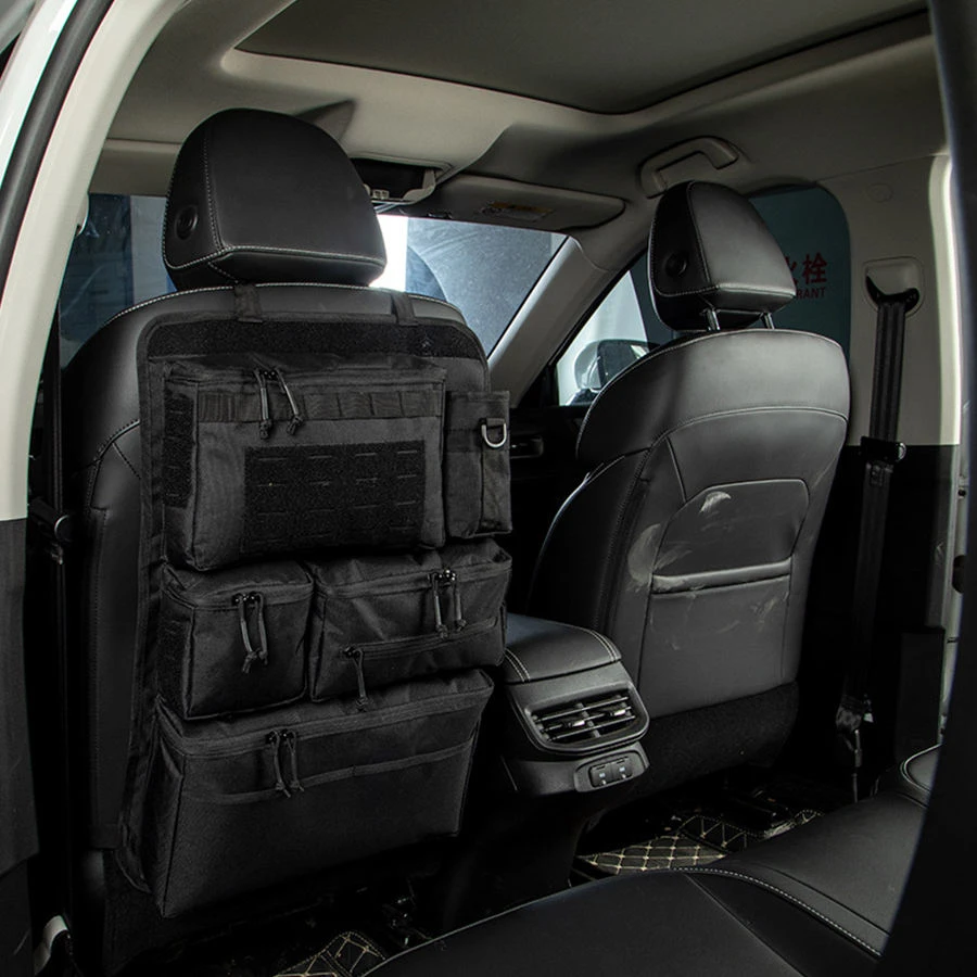 Multifunctional 62x42cm 600D Car Backseat Hanging Organizer with Multiple Pockets