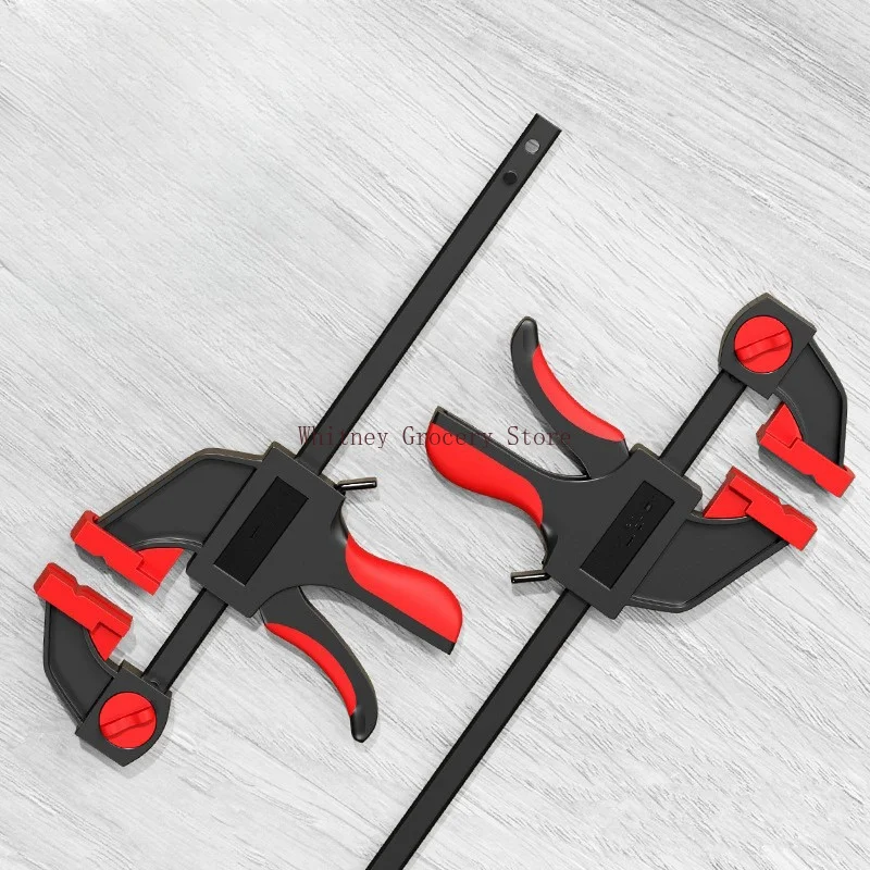 2pcs Saw Guide Rail Clamp F Type Clamp For Track Saw Bar Clamps Quick-Release Trigger Clamp For Track Saw Woodworking Tools