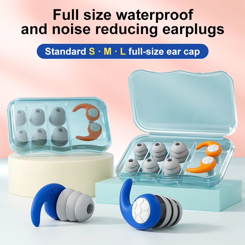 

1 Set Ear Plugs For Sleeping Tapones Oido Dormir Noise Reduction Ear Plug Soft Waterproof Swimming Bouchons Oreilles Earplugs