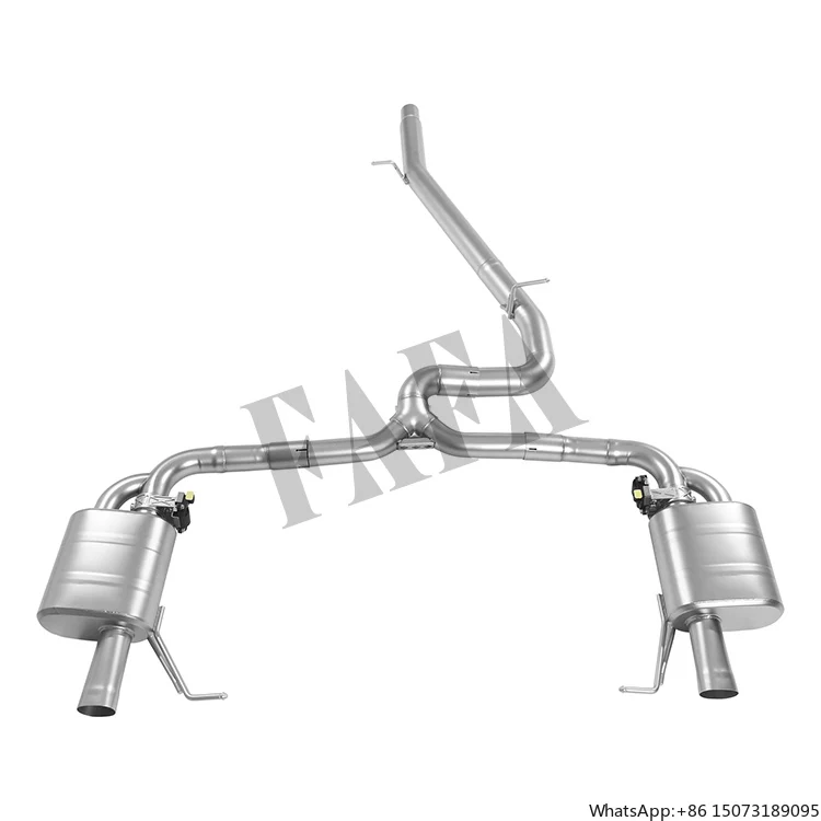 

For CC 4WD 2.0T 2023 Stainless Steel Exhaust System Middle and Rear Section High-performance Cat Back Exhaust Pipe Muffler