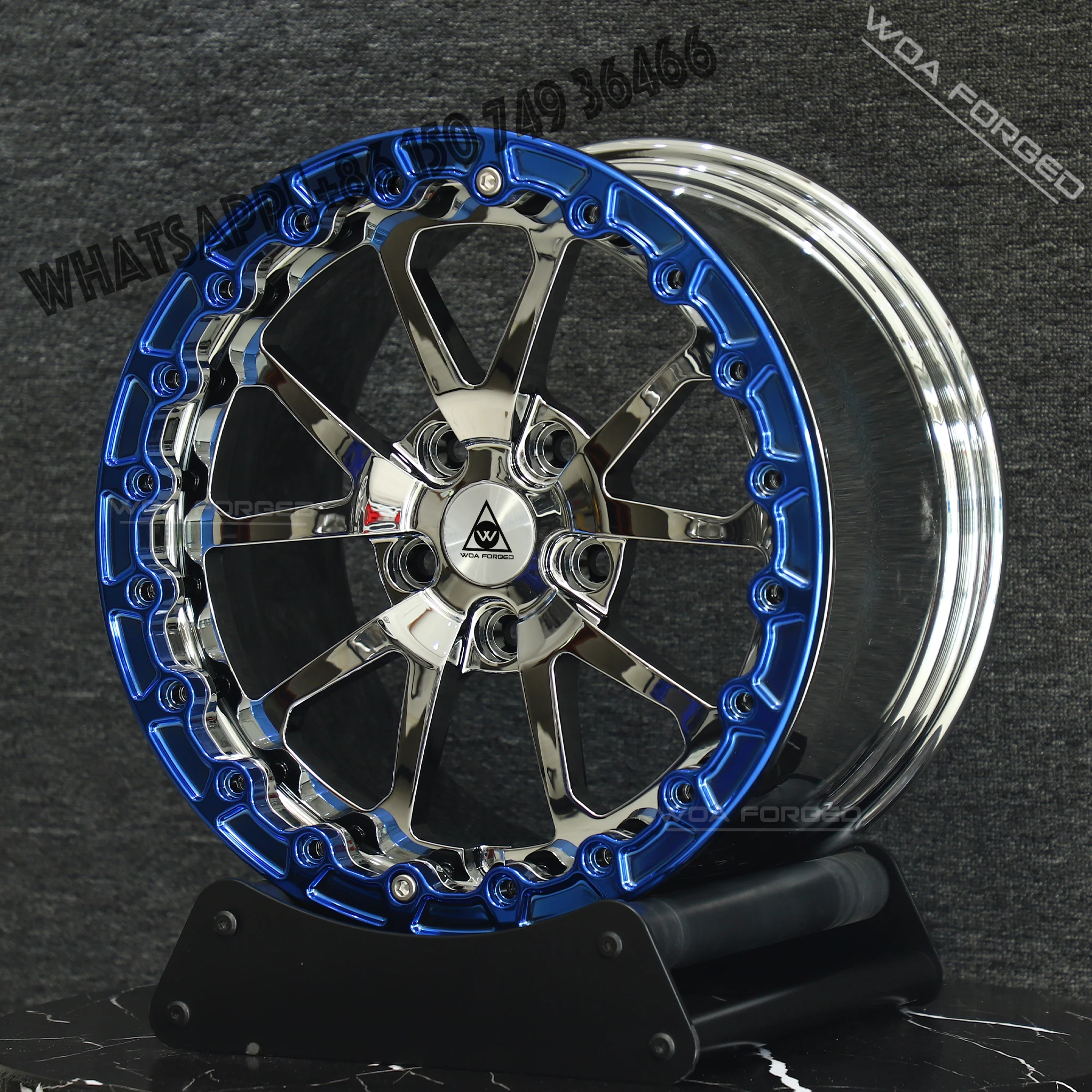 

New WOAFORGED Pearl Lock Racing Wheel 2-piece forged custom wheel 15 17 18 inch 6061-T6 surround component gt-r R8 911 wheel