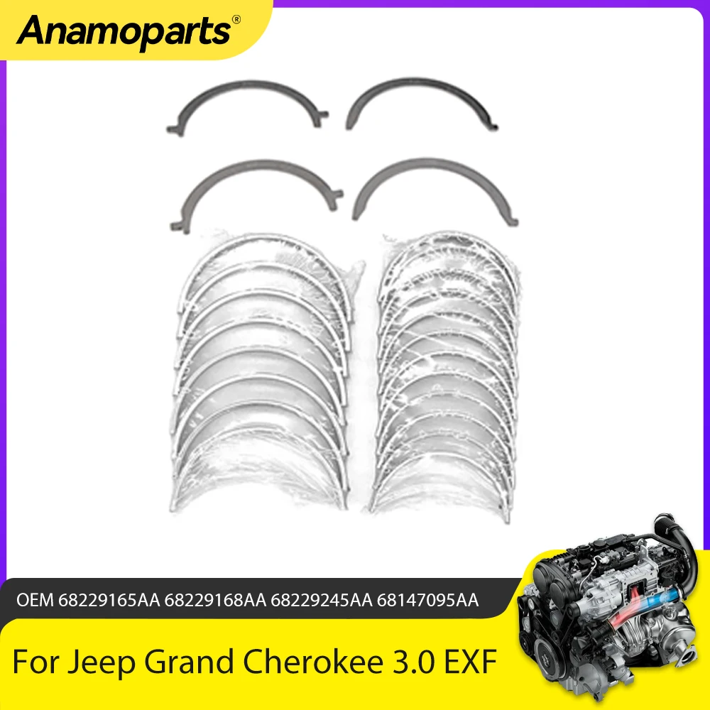 Zestaw łożysk korbowodu głównego i korbowodu do Jeep Grand Cherokee RAM 1500 3.0L Diesel L630 EXF A630 3.0 L T