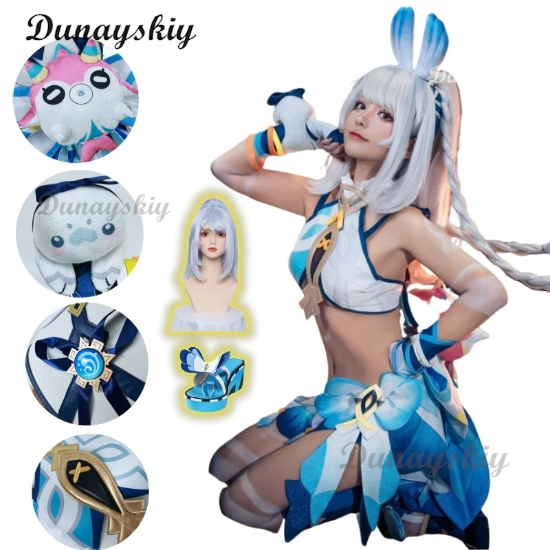 

Недавно Muinaa Косплей Костюм Парик Genshin Impact Игровой Костюм Прекрасная Униформа Платье Хэллоуин Вечеринка Наряд Женская Одежда Костюм