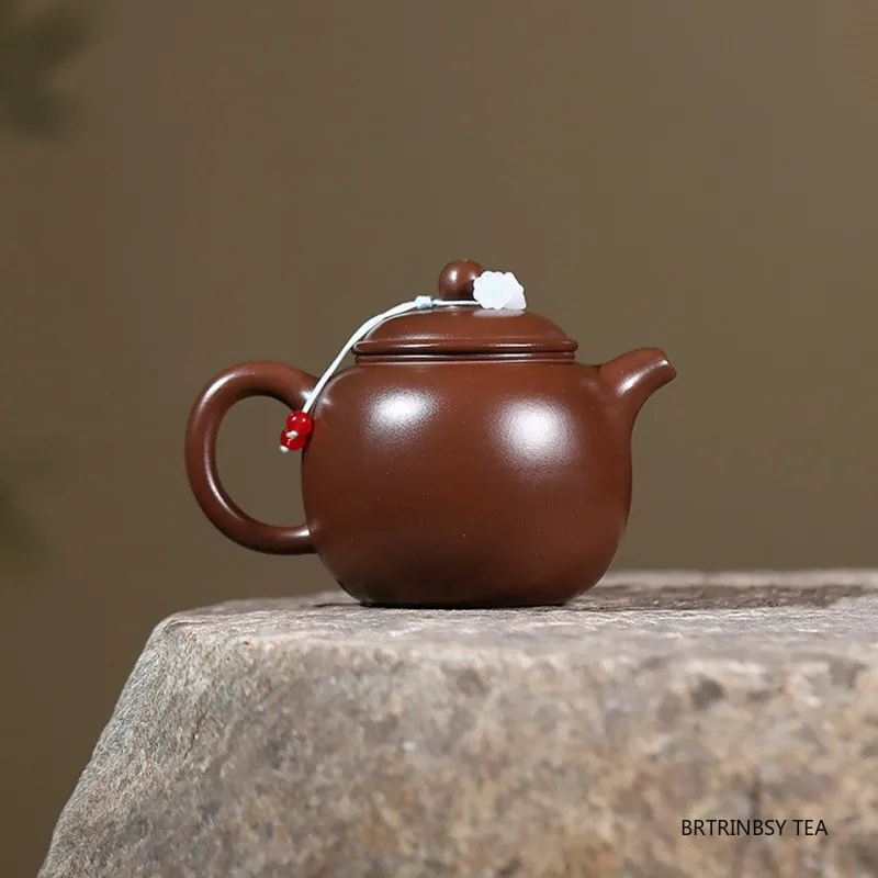 Chinese Yixing Purple Clay Teapot Tradition Handmade Tea Pot Beauty Tea Infuser Kettle Zisha Teaware Tea Ceremony Gifts 240ml