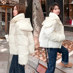 Autumn Winter Women Cotton Coat Korean Loose Cotton Padded Jacket Female Short Warm Thicken Parkas Coat 2024 New Women Outwear