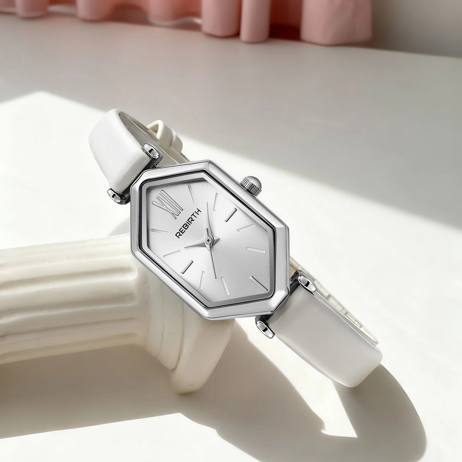 Relógio de quartzo com cinto casual, moderno, simples e versátil