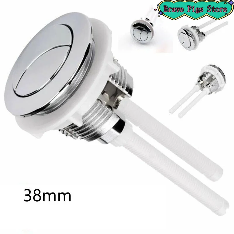 1Pcs 38/48/58mm Universal Dual-flush Toilet Tank Push-button Flush Button Toilet Seat Tank Valve Dual-button Bathroom Accessory