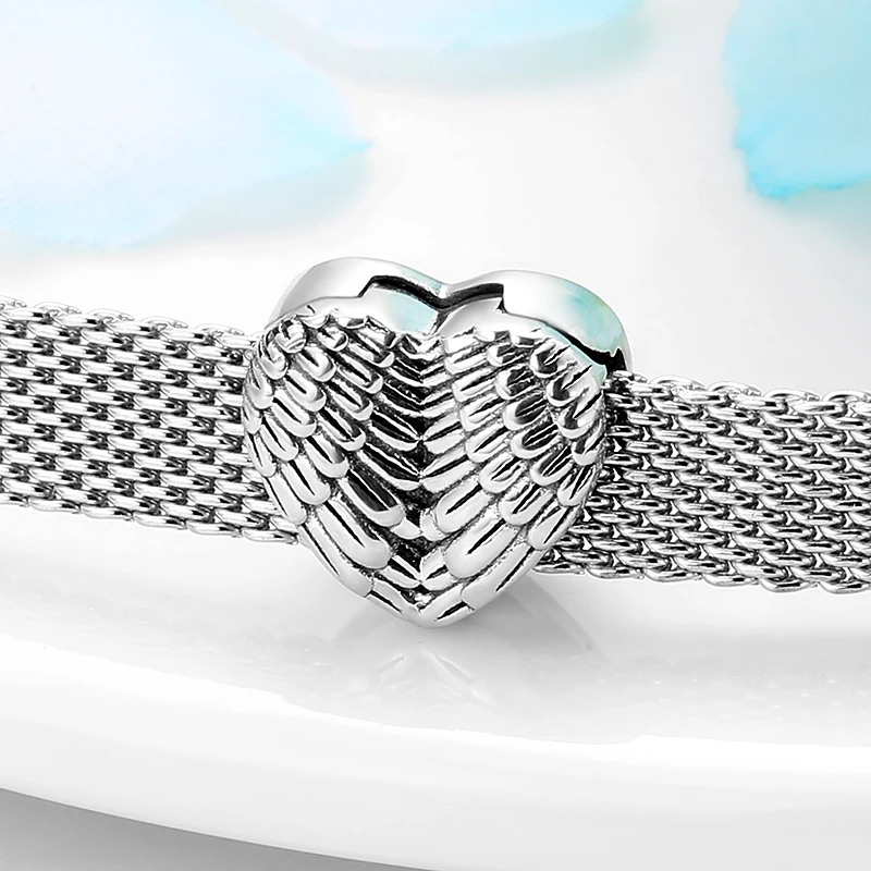 Real Endless Love 925 Sterling Silver Clips Beads clear CZ fit Reflexions charm Bracelet jewelry making for Women