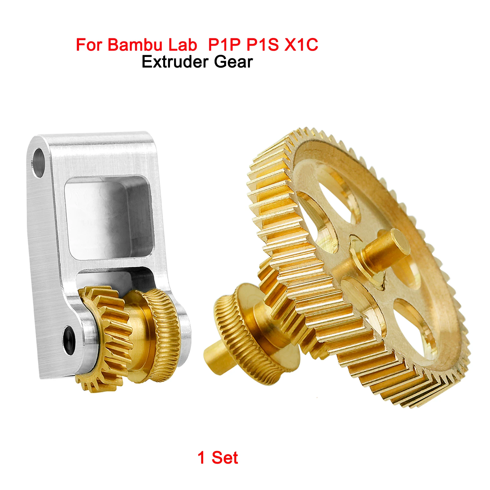 Für Bambu Lab P1P P1S X1C Extruder-Zahnräder, Krallenzahnräder, RNC Nano-beschichtetes gehärtetes Stahl-Schneckengetriebe-Kit, hohe Festigkeit für A1 A1 Mini – Detail 8