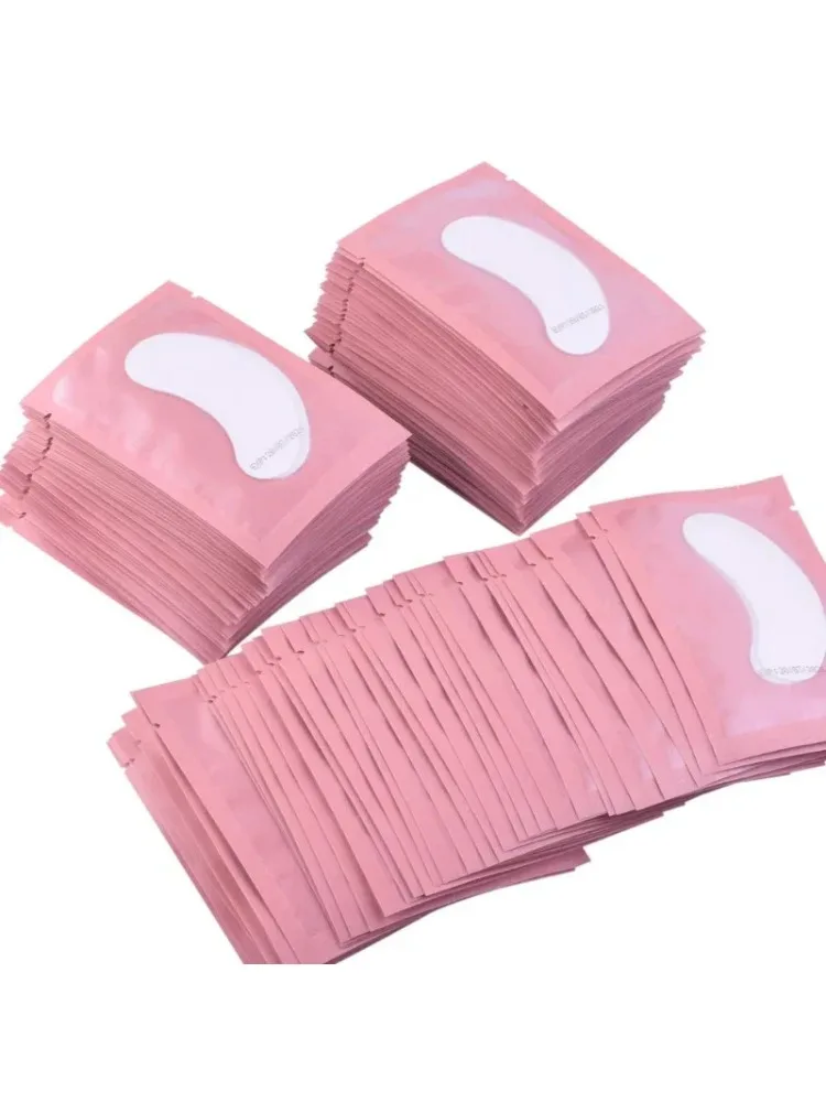 100 Paar Augenpads für Wimpernverlängerung, unter den Wimpern, künstliche Wimpern, Aufkleber, Wimpernverlängerungszubehör, Pads zum Aufbau von Augenlidern