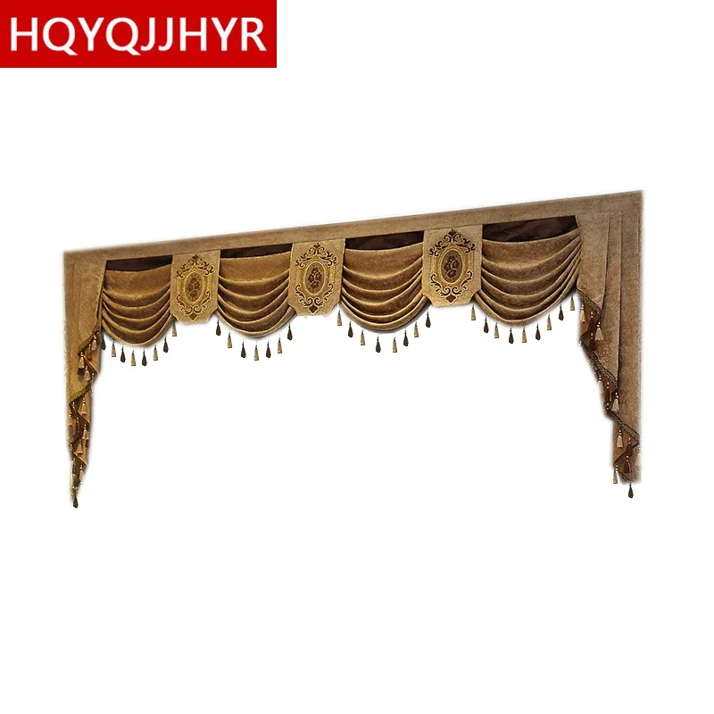 

European and American villa Valance customization for window curtain top living room bedroom hotel kitchen