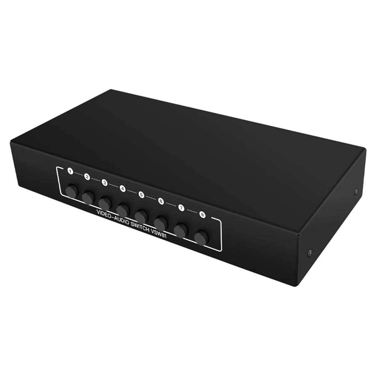 Eight in One Out AV Switch Selector Video L/R Audio Selector Box 8-Port Composite RCA Switch Splitter for DVD STB HDTV