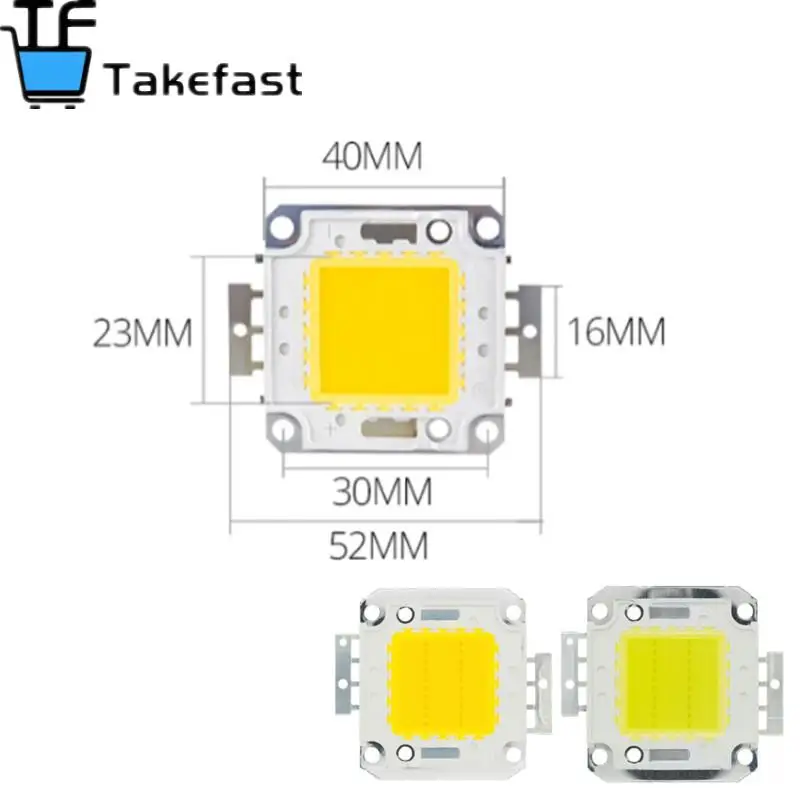 Biały/ciepły biały 10W 20W 30W 50W 100W świecący czip LED DC 12V 36V COB zintegrowany ledowy Chip lampa DIY reflektor reflektor żarówka