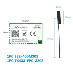 Lora SX1278 Spread Spectrum Module SPI 433MHz 470MHz Long Distance 10KM Low Power 30dBm CDSENET E32-400M30S PCB stamp hole