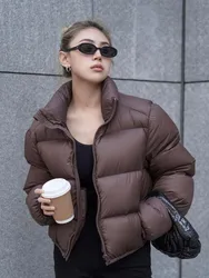 Women's Cotton-padded Jacket Autumn Winter New Fashion Loose Short Coat Casual Versatile Thicken Jacket