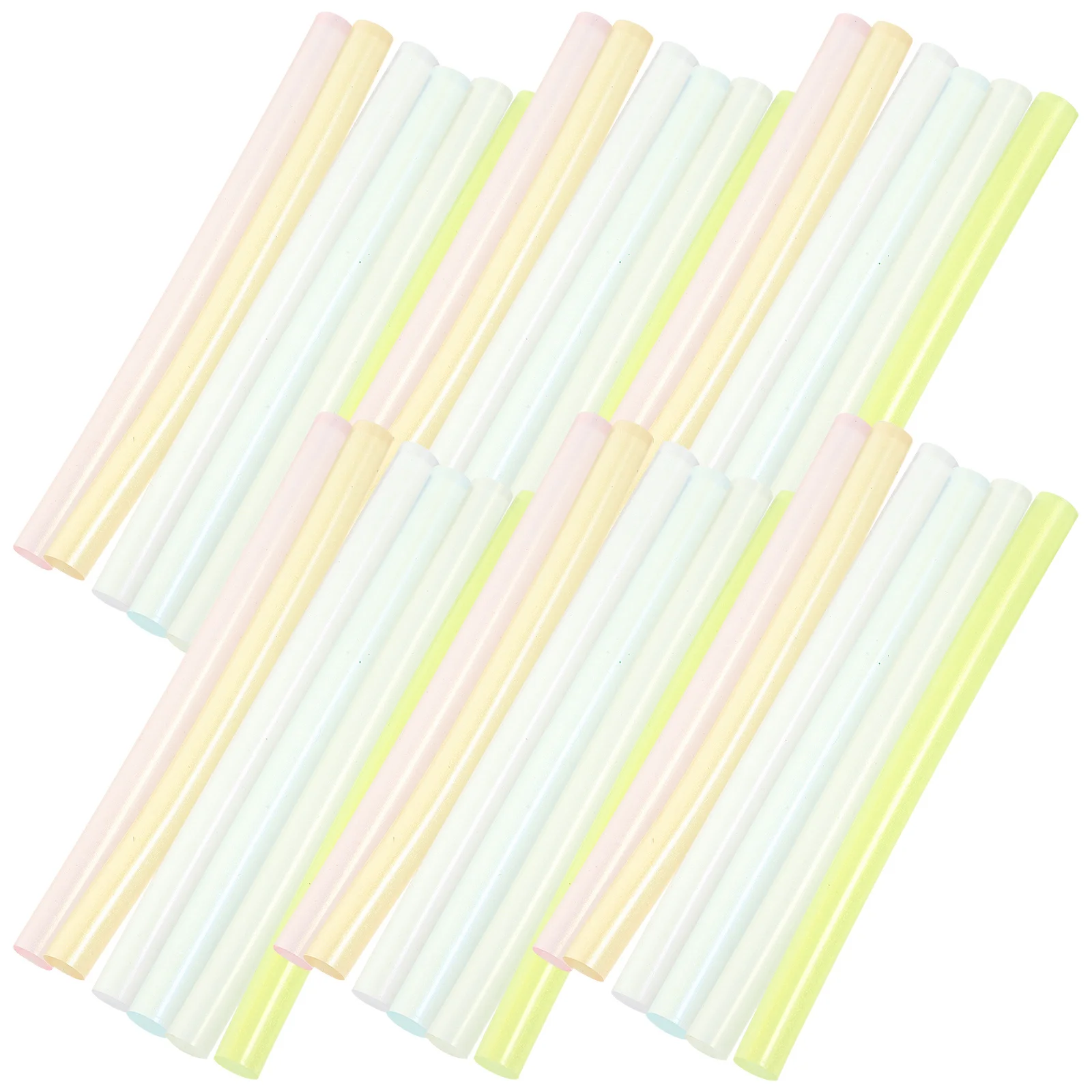 

60Pcs Hot Glue Sticks Colored Adhesive DIY Crafting Large Strong Melting Repair Rods for Handicrafts Paper Plastic Wood Glass