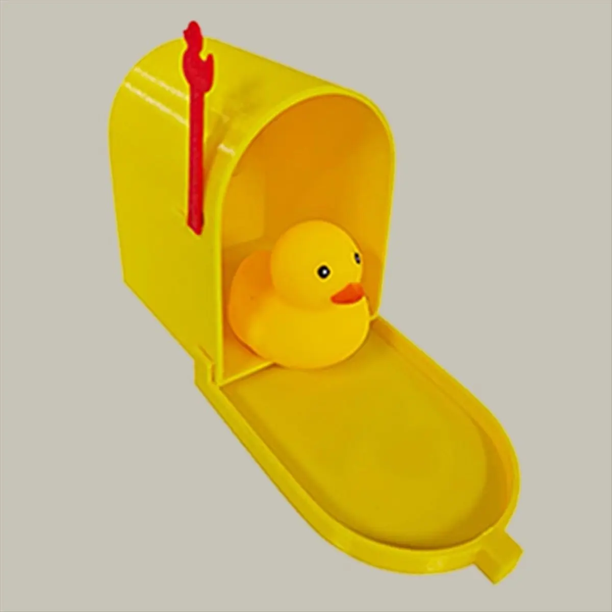 A24I Cruising Duck Mini Mailbox Door Magnet, Mini Yellow Cruise Duck Decor for Door, Refrigerator and Metal Surfaces Decor